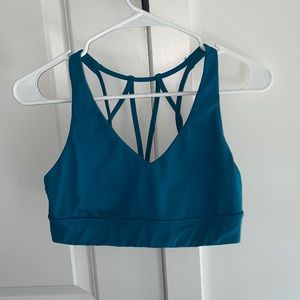 Teal sports bra